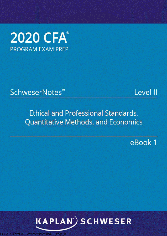 cfa level 1 economics book pdf